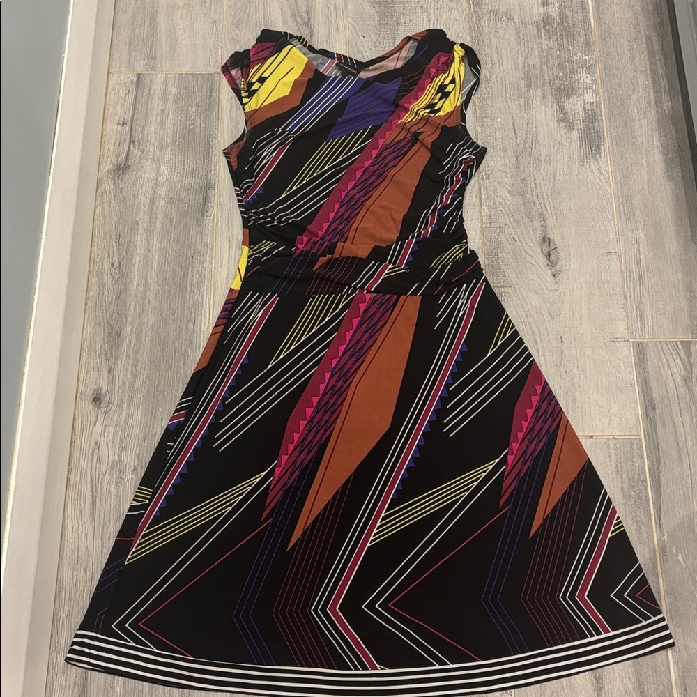 Voir Voir Colorful Striped Midi Dress